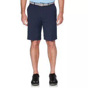 Big & Tall Grand Slam DriFlow Expandable Waistband Golf Shorts, Black Iris, 56